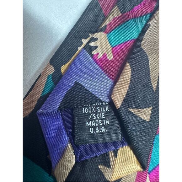 Save the Children Art-to-Wear Dana Age 12 Children Diversity Silk Men's Necktie - Picture 4 of 5